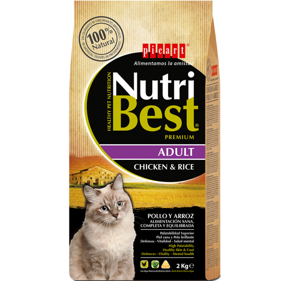 NUTRIBEST CAT Chicken&Rice ПИЛЕ С ОРИЗ