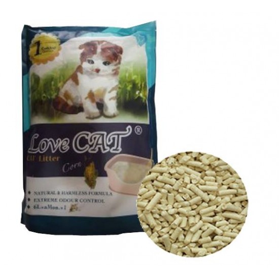 LOVE CAT LITTER ТОФУ еко Котешка Тоалетна ЦАРЕВИЦА