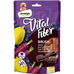 Дентална четка VITAL FIBER КРУША, ЛИЛАВ МОРКОВ И БОРОВИНКИ