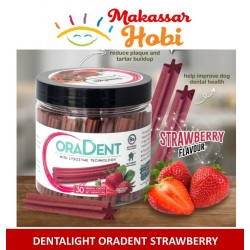 Oral Dent Strawberry Дентално лакомство за куче с вкус ЯГОДА 6 см