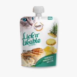 Lick’n’Lickable Лакомство за котка с вкус на Пилешко и Ананас