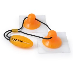Интерактивна ръгби топка за лакомства с 2 вакума