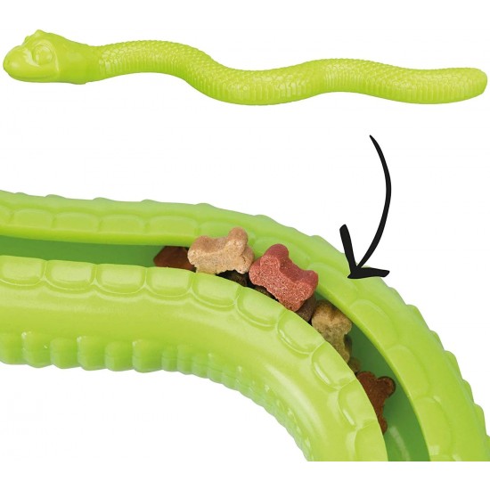 Интерактивна гумена змия за лакомства