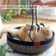 Легло Кошница от ратан с ушички и опашка за домашни любимци Легло Кошница от ратан с ушички и опашка за домашни любимци