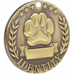 Медальон Кръгче с Лапа "Identity" 3 см