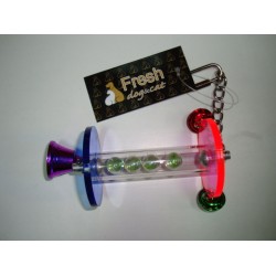 Играчка за папагал стъклени мъниста със звънчета