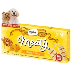 Dentalight Meaty Freeze-Dried Лиофилизирано лакомство за кучета с пиле и мед, 20 г (32 хапки)