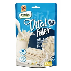 Дентална четка VITAL FIBER Wellbar с мляко и ванилия за малки кучета