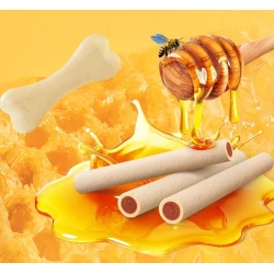Дентални кокали Dentalight Milk honey sticks с козе мляко, пчелно млечице и мед за малки кучета