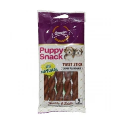 Солети усукани PUPPY SNACK с агне 5 броя