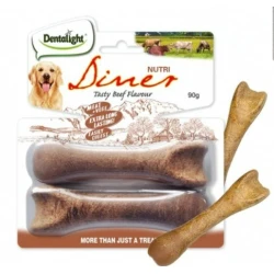Дентален кокал NUTRI DINER с вкус на телешко 11см