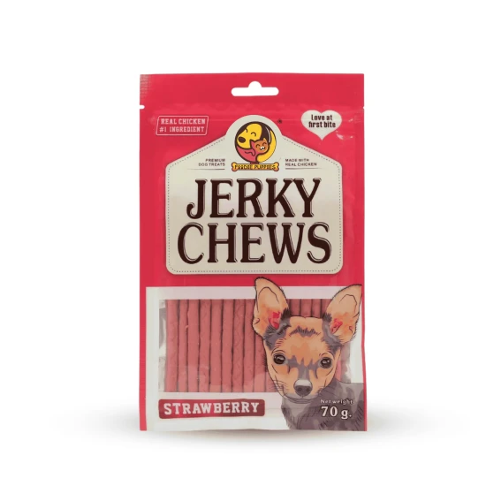 JERKY CHEWS STRAWBERRY Солети за куче с вкус на ягода