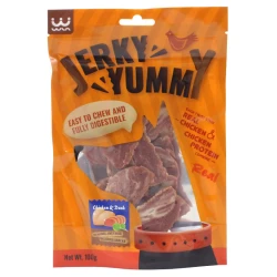 JERKY YUMMY CHICKEN AND DUCK SLICE Саламчета с пиле и патешко за куче
