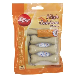 Orgo High Calcium Cheese Дентални кокалчета с вкус на сирене за кучета 7 см, 90 грама