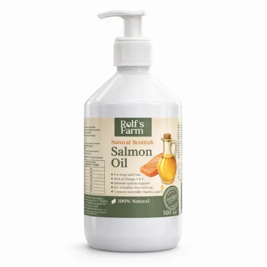 Шотландско масло от сьомга за кучета и котки Rolf's Farm 500 мл