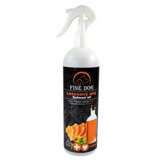 Масло от сьомга за куче Fine Dog Salmon Spray 500 мл