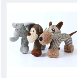 Ленена играчка Животно с плюш за куче 