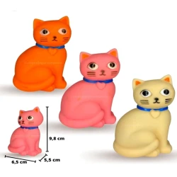 Играчка за куче от винил Котка 9 см 