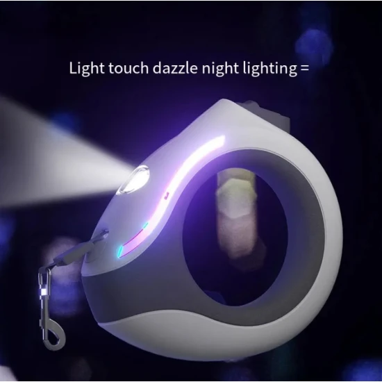 Автоматичен повод лента HANDSFREE с LED фенерче