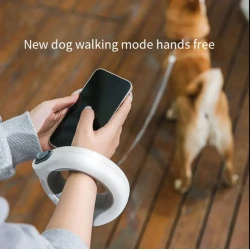 Автоматичен повод лента HANDSFREE с LED фенерче