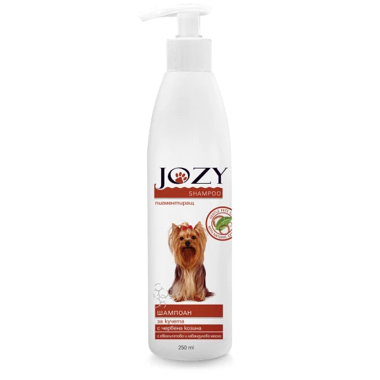 JOZY - пигментиращ шампоан за кучета с червеникава козина
