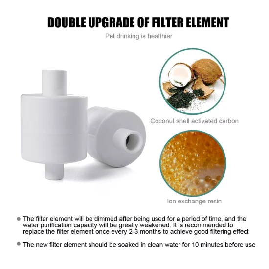 2 броя Филтри за Фонтан за вода APPLE с LED лампа