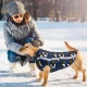 Яке за куче с цип, шушляк и светлоотразителни ленти Дъга