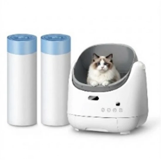Устойчиви торбички за автоматична котешка тоалетна Els Pet Orbitie Air – с връзки, 20 броя в ролка