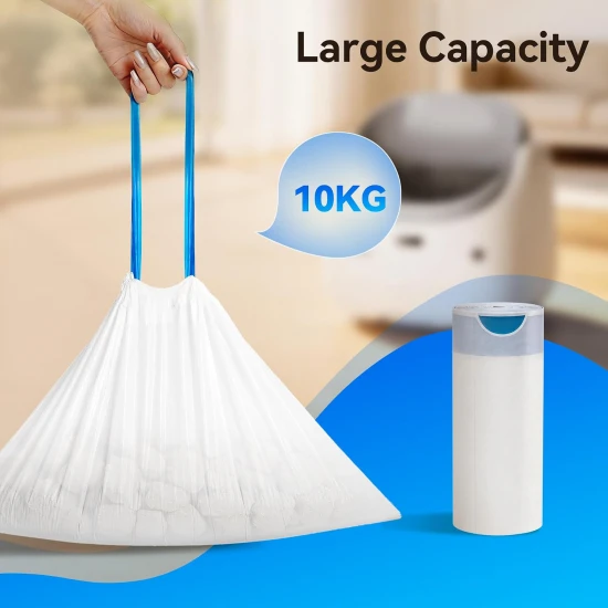 Устойчиви торбички за автоматична котешка тоалетна Els Pet Orbitie Air – с връзки, 20 броя в ролка