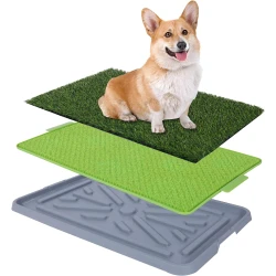 Potty Patch кучешка тоалетна с решетка и трева 