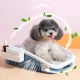 Съд за кучешка тоалетна с решетка и тавичка