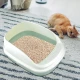 Съд за котешка тоалетна с висок борд и лопатка