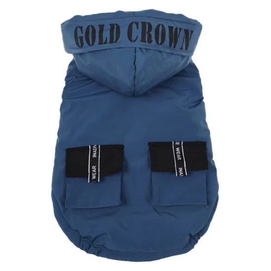 Елек за куче GOLD CROWN шушляк и полар с качулка