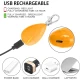 Флашер Капчица 3 см с 3 режима и USB зареждане