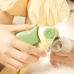 Професионална Ножица за Нокти с LED Светлина „MEOW MO“ 14 см – Клещи с Пила и Контейнер
