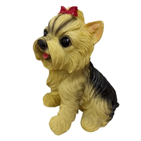 Декоративна фигурка куче Йорки 16 см