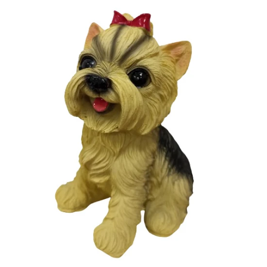 Декоративна фигурка куче Йорки 16 см