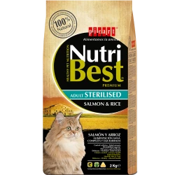 NUTRIBEST CAT STERILIZED СЬОМГА С ОРИЗ